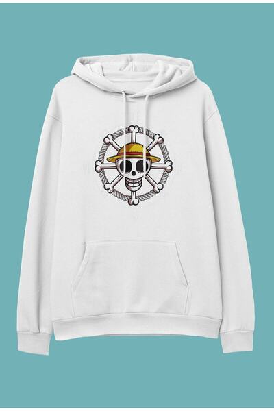 FULL TOLERANCE Υπερμεγέθη One Piece Ψάθινο καπέλο Έμβλημα Anime με στάμπα ειδ...