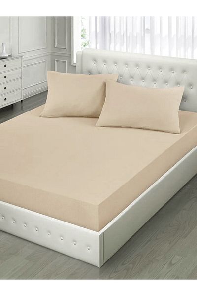 MERTİM Double Elastic Fabric Sheet + 2 Pillowcases