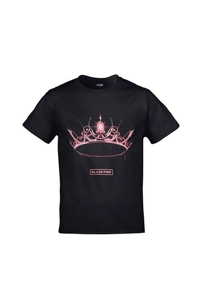 FULL TOLERANCE Μαύρο μπλουζάκι με τυπωμένο Unisex άλμπουμ Blackpink Group