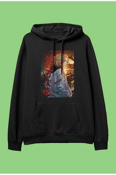 FULL TOLERANCE Hanorac cu glugă supradimensionat Tokyo Revengers Manjiro Sano (mikey) Anime Design