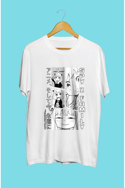 FULL TOLERANCE Tricou cu design special imprimat cu personaje anime Spy X Family Anya Forger