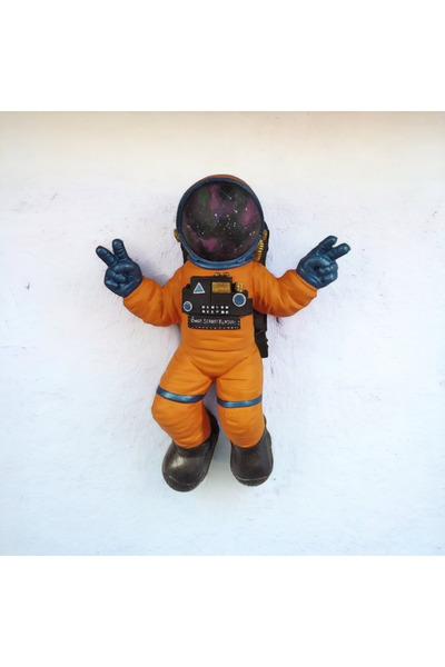 AlinSanatHeykel Duvar Astronot Heykeli-polyester