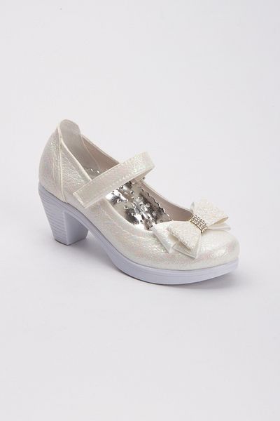 Sare Çocuk Giyim Cream Girl's Orthopedic Heeled Shoes