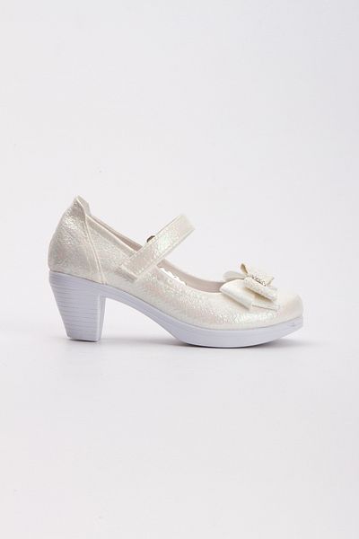 Sare Çocuk Giyim Cream Girl's Orthopedic Heeled Shoes