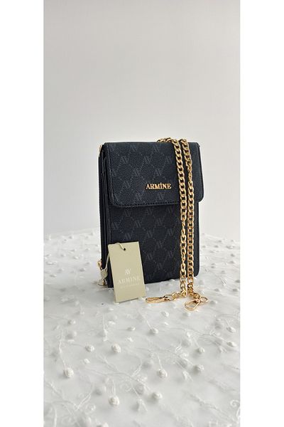 Armine 266 Black Dotted Bag