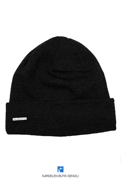 Kardelen Butik Denizli Autumn Winter Soft Beret For Women And Men (Thin Black)