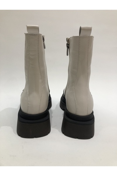 StepMore GENUINE LEATHER BOOTS WITH ELASTIC AND ZIPPER