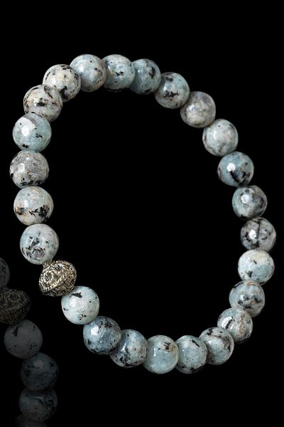 Tesbih Atölyesi Certified Faceted Sodalite Bracelet - Silver Apparatus