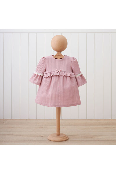 DIDuStore Stylish and Elegant Baby Girl Dress for Babies, with Lace Detail an...