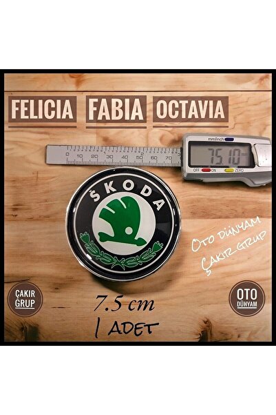 OEM Skoda Kaput Arması 7.5cm , Skoda Panjur Arması , Skoda Kaput Logosu , Sko...