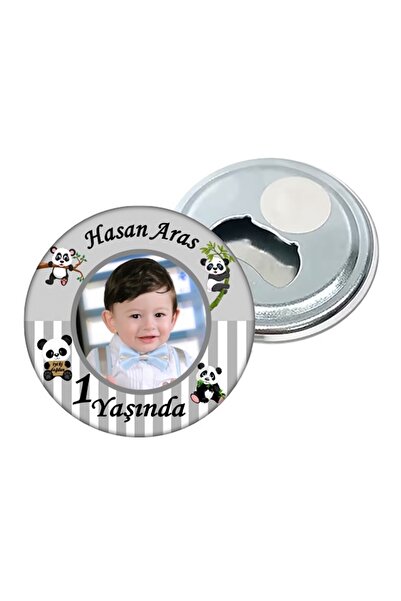 Elara Tasarım Kişiye Özel Doğum Günü Açacak Magnet Hediye 58mm 10 Adet Poşetli
