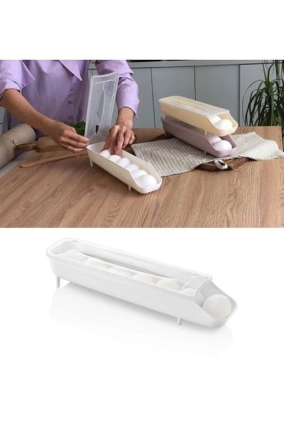 DEMPA Egg and Refrigerator Storage Organizing Container - O