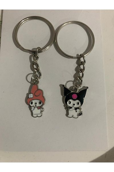 İYİ MODA Fantasy Magic Kuromi My Melody Best Friends Double Keychain