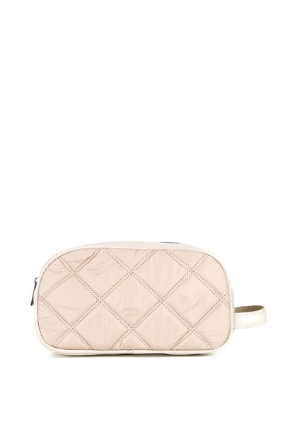 MORCA Personal Shaving & Make-up Care Bag Fabric Quilted Beige