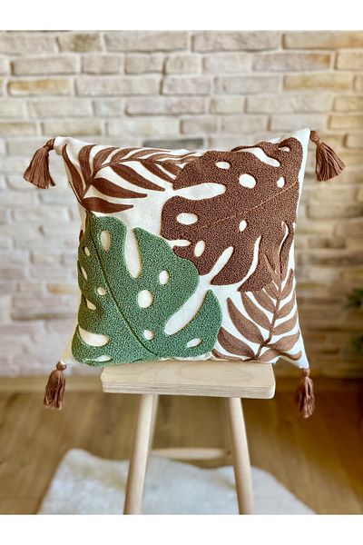 SWITA Husă de pernă cu design special decorativ unic brodat cu pumn