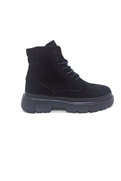 NAIL NAİL SİYAH SÜET DERİ ERKEK POSTAL BOT AYAKKABI