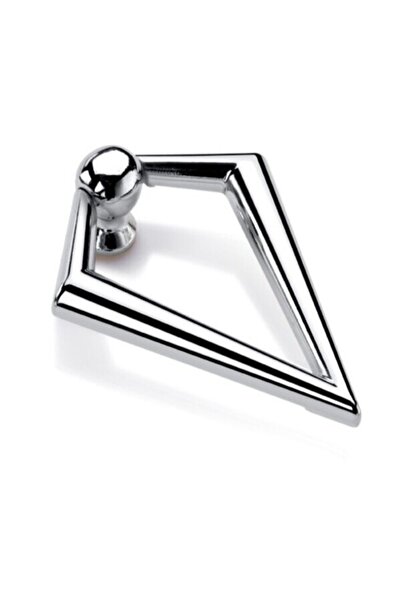 Taşkın Aksesuar V Sarkaç Metal Düğme Kulp (2 Adet) Krom Dolap Kapak Modern Çe...
