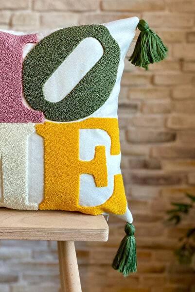 SWITA Punch Embroidered Single Decorative Special Design Throw Pillow Cover (panch)