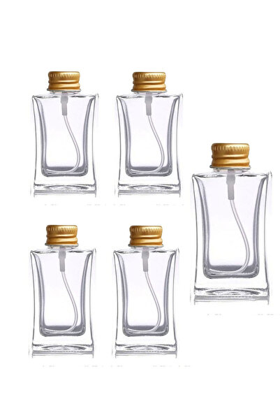 wellLine 14 Adet 50ml cam Küçük Gold Kapak Oda Kokusu Şişesi 14x50ml