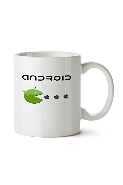 ART HEDİYE كوب أندرويد PAC-MAN للألعاب مطبوع على الجانبين