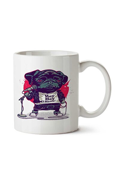 ART HEDİYE كوب مطبوع على الجانبين من Hey Hey Mama Black Dog.png