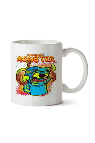 ART HEDİYE كوب أركيد مونستر مطبوع على الجانبين