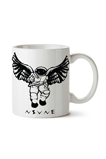 ART HEDİYE كوب مطبوع على الجانبين من Astronaut Winged Angel Astronaut.png