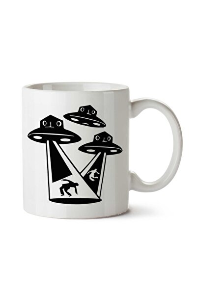 ART HEDİYE كوب مطبوع على الجانبين من Abdución UFO