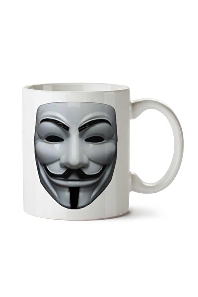 ART HEDİYE كوب مطبوع على الجانبين من Anonymous-Mask-Free-Download-PNG