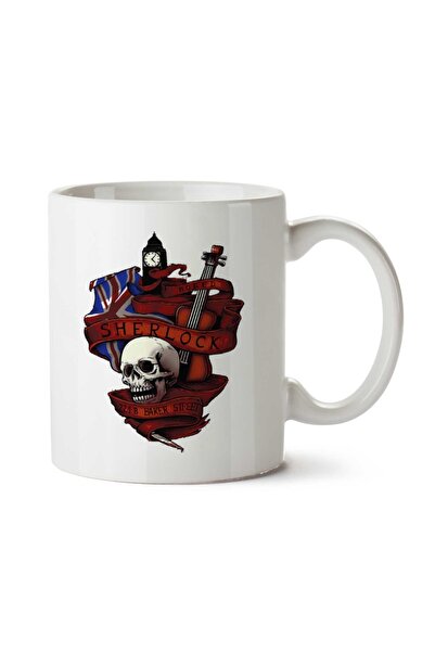 ART HEDİYE كوب بوريد شيرلوك 221B بيكر ستريت مطبوع على الجانبين