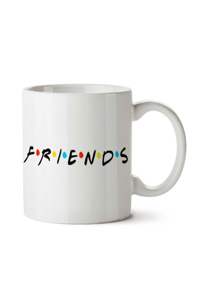 ART HEDİYE كوب مطبوع على الجانبين من سلسلة فريندز