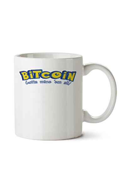 ART HEDİYE Bitcoin Pokemon.png Two Side Printed Mug Cup