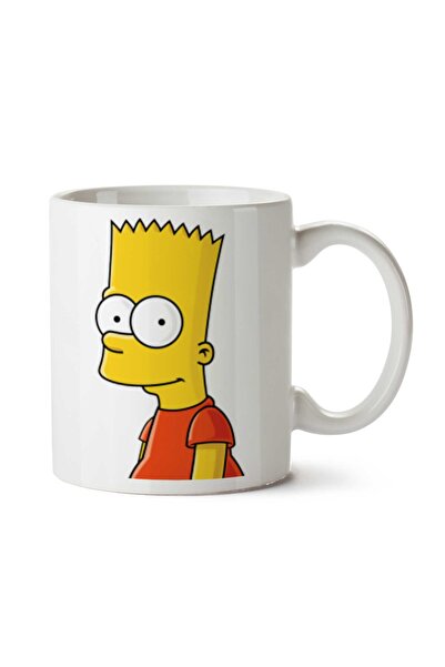 ART HEDİYE كوب بارت-سيمبسون-PNG-Clipart مطبوع على الجانبين
