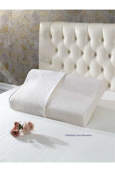by ballı biocotton Orthopedic High Neck Support Visco Biocotton Pillow 60x40x12/9cm