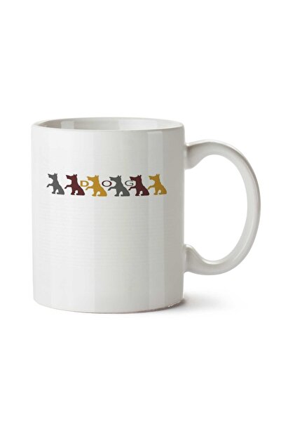 ART HEDİYE 6 كوب مطبوع على الجانبين للكلاب