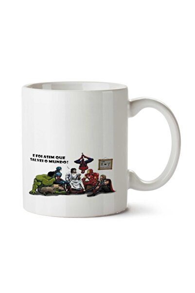 ART HEDİYE كوب مطبوع على الجانبين من Assim Salvei o Mundo
