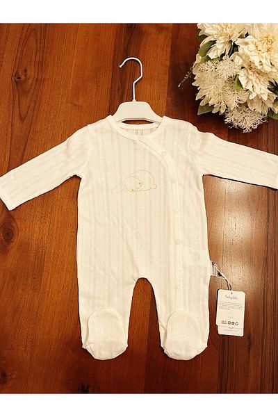 Babydola baby boys and girls jumpsuit unisex 100% cotton fabric perforated