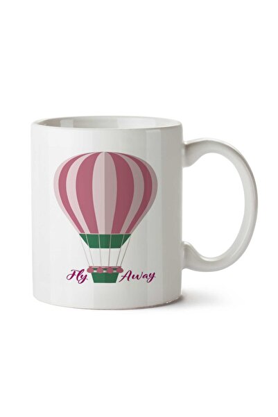 ART HEDİYE كوب بالونسمو ريترو فلاي أواي مطبوع على الجانبين