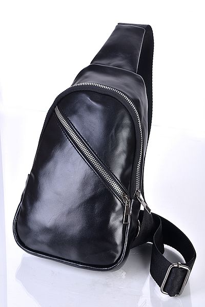 fubileather Geanta de piept Bodybag din piele naturala Geanta Messenger Geanta din piele
