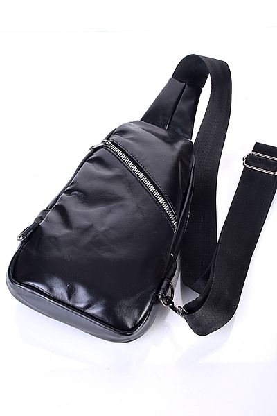 fubileather Geanta de piept Bodybag din piele naturala Geanta Messenger Geanta din piele