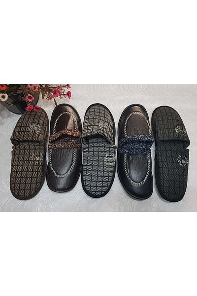 Nisanur Shoes Ανδρικές παντόφλες σπιτιού 5 τεμαχίων - Παντόφλες επισκεπτών, προίκας, γαμπρού και μπαλκονιού