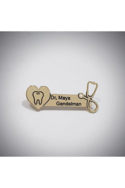 Gökdeniz 925 Kişiye Özel İsimli Doktor Temalı Hediyelik 925 Ayar Gümüş Yaka R...