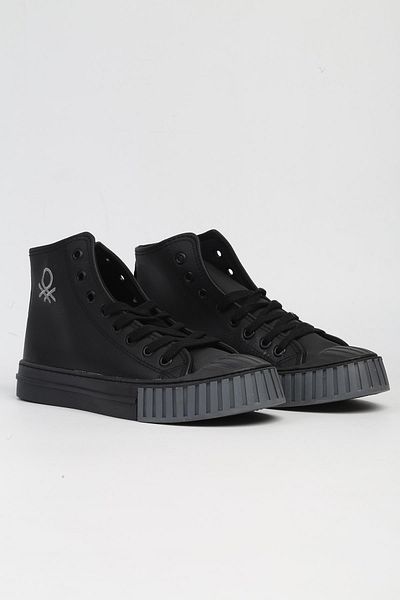 Benetton ® |   Bn-90551-Black Grey-Men's Sneakers