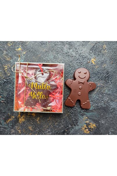 NUİT CHOCOLATE yeni yıl özel el yapımı butik kurabiye adam çikolata kutusu