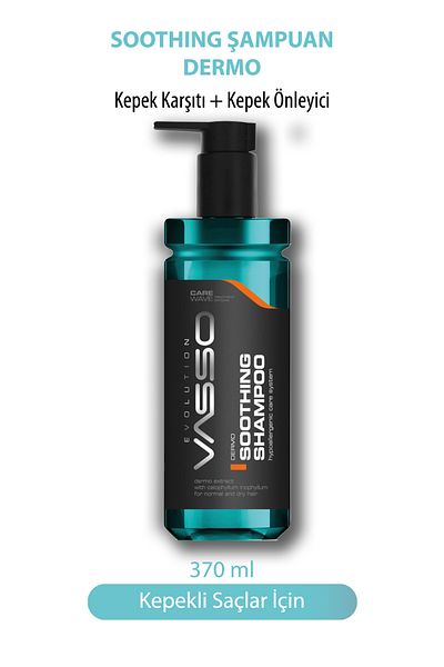 Vasso Men Anti-Dandruff Effective Care Against Dandruff Shampoo Dermo Shampoo 370 ml