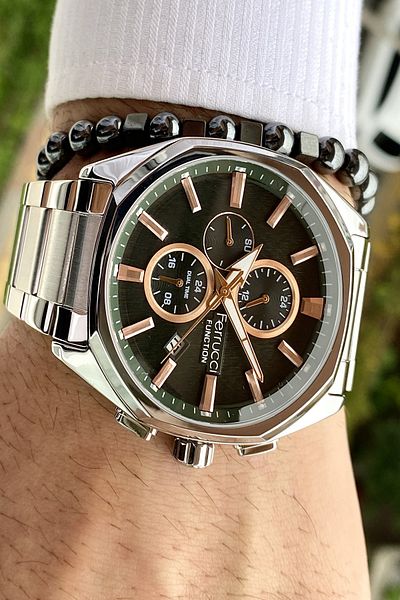 Ferrucci Function All Functions Active Men's Wristwatch + Bracelet Gift