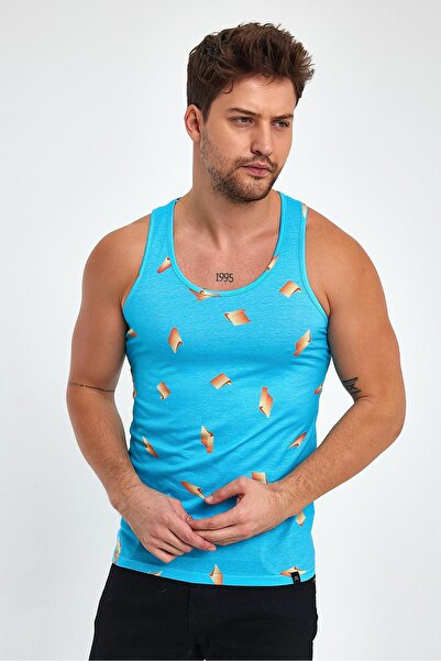 ALEXANDERGARDI Desenli Mavi Spor Atlet (E23-00139)