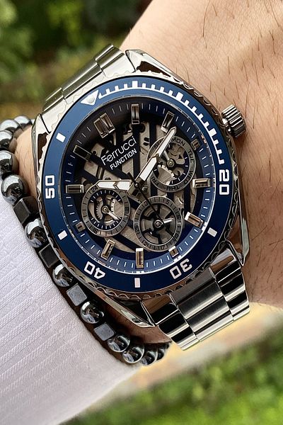 Ferrucci Function All Functions Active Men's Wristwatch + Bracelet Gift