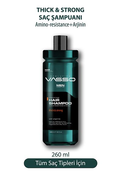 Vasso Men Vasso Hair Sampoo Thick & Strong Hair Shampoo 260 ml