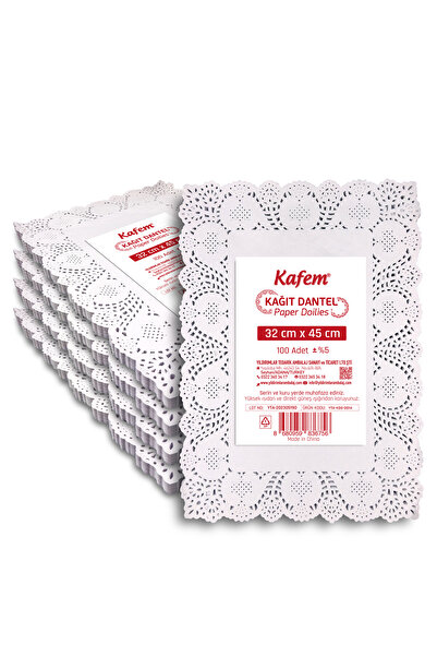 KAFEM Dantel Kağıt 32 x 45 cm 100 Lü x 5 Paket